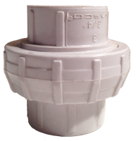 PVC sch 40 union, 1 1/4