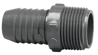PVC fitting, mip x barb, 3/4