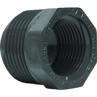 PVC sch 40 bushing, mip x fip, 1 x 1/2