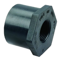 PVC sch 80 bushing, spigot x fip, 3/4 x 1/2