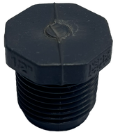 PVC sch 80 plug, threaded, 1/2