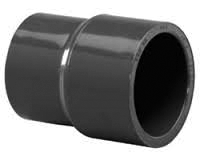PVC sch 80 reducing coupling, s x s, 2 x 1 1/2