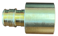 Expansion pex, brass female reducing sweat adapter, 1/2barb x 3/4sweat