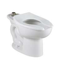 Am Std toilet bowl, white, top spud, 15" Madera