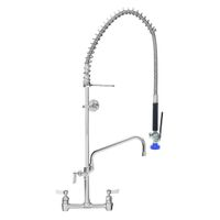 Fisher deck mount faucet pre-rinse unit single hole dual control w/wall bracket (2110-WB)