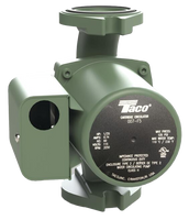 Taco cast iron circulating pump, 115V, flanged connections, 1/25 HP
