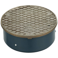 Cleanout cover 4, bronze body, flush floor, 3set, w/screw mount (C02521-4 )