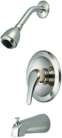 Tub/Shower pressure balance single lever handle trim and valve Olympia Chrome (20918 & 20961)