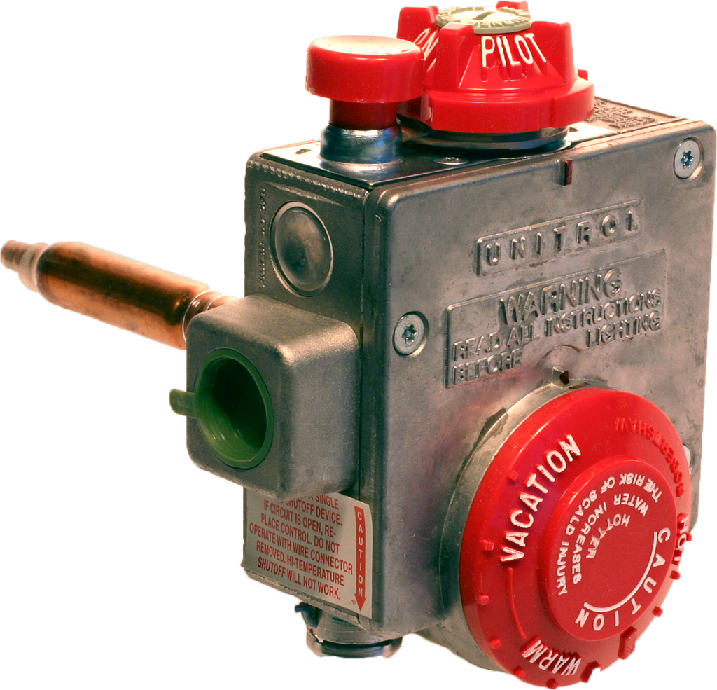 Gas valve for natural gas water heater, 42,000 BTU, White-Rodgers