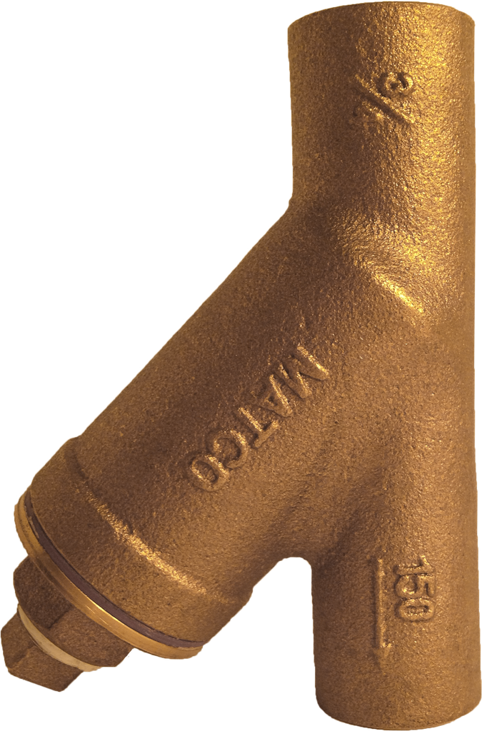 Wye strainer, bronze, 3/4c