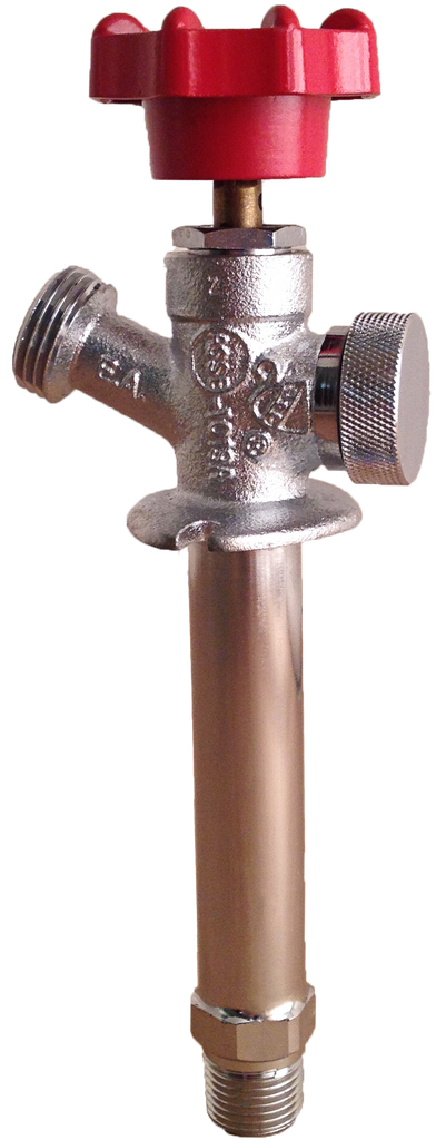 Frost proof sillcock anti-siphon 6, 1/2mip x 1/2c