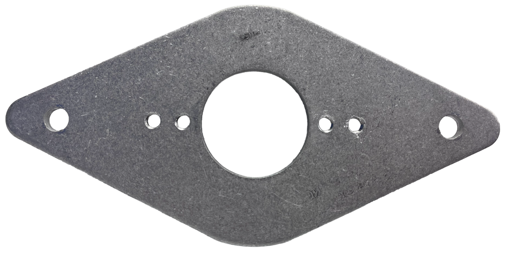 Hose bibb mounting plate