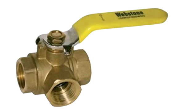 Full port ball valve 3/4ip 3 way L port (NON-REFUNDABLE / NON-RETURNABLE)