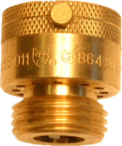Vacuum breaker for hose thread