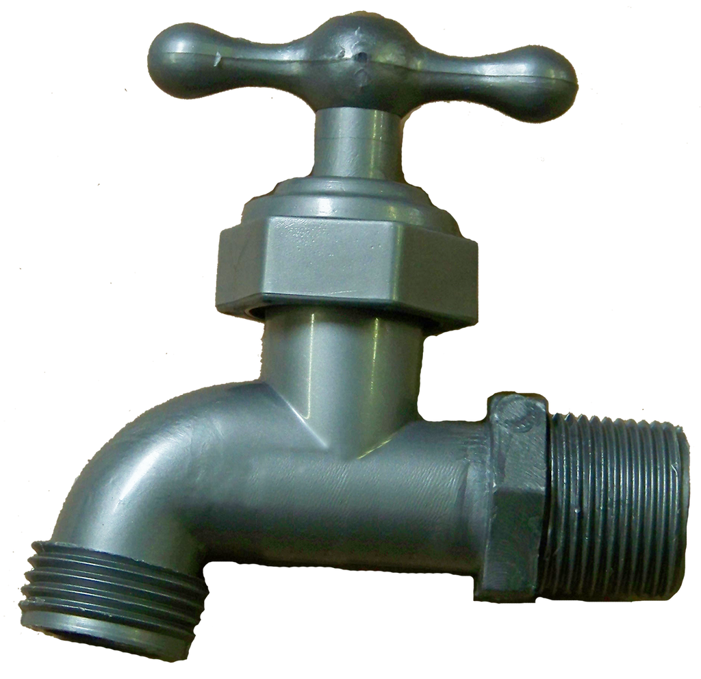 Hose bibb 3/4mip, Plastic