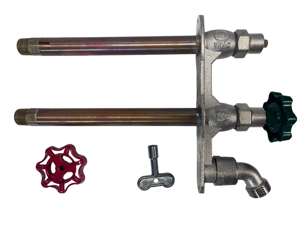 Frost proof sillcock anti-siphon 8, A/C mixing, 1/2mip x 1/2c Prier