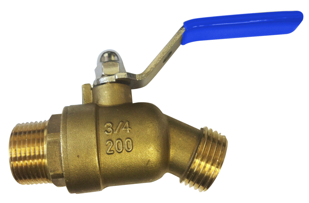 Ball valve hose bibb 1/2 mip/c, lever handle