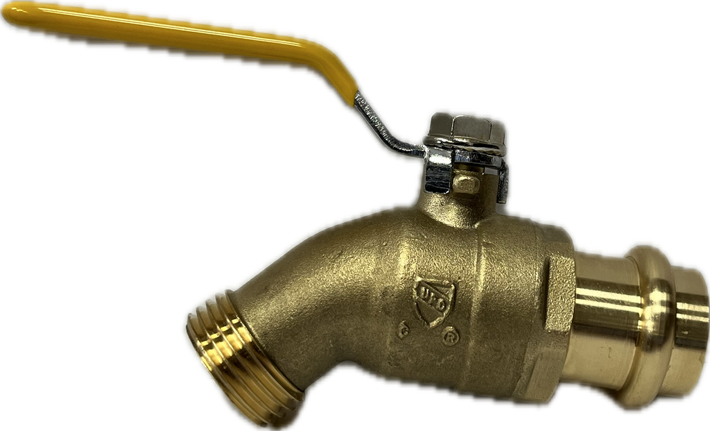 Ball valve hose bibb 1/2press lever handle