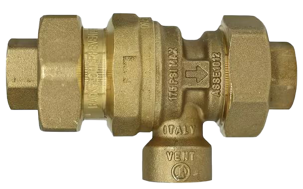 Backflow prev dual check w/atmospheric vent, 1/2 press
