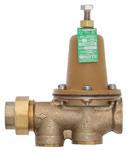 Pressure reducing valve 3/4ip w/union, Watts (LF25AUB-Z3)