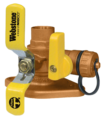 Isolation valve w/highflow drain, rotating flange, 1 1/4c