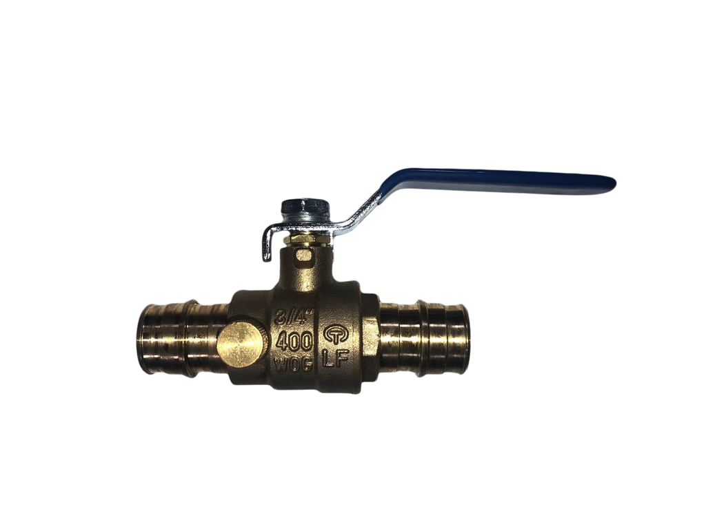 Ball valve expansion pex w/drain 1/2