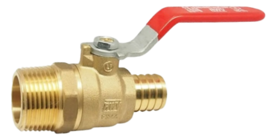 Ball valve crimp pex x MIP 3/4