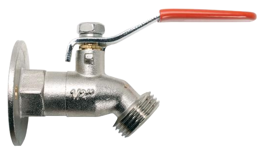 Ball valve hose sillcock, w/SS lever handle, 1/2fip, chrome