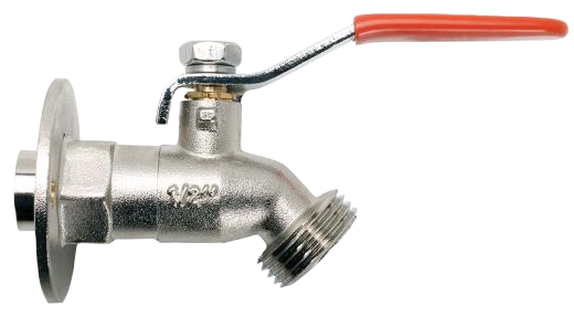 Ball valve hose sillcock, w/SS lever handle, 1/2c, chrome