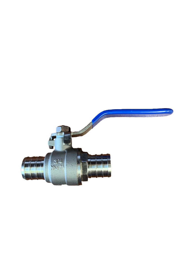 Ball valve crimp pex 3/4 stainless steel