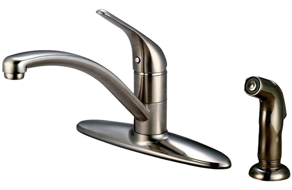 Kitchen faucet single lever handle with spray ceramic cartridge Legacy BRUSHED NICKEL
