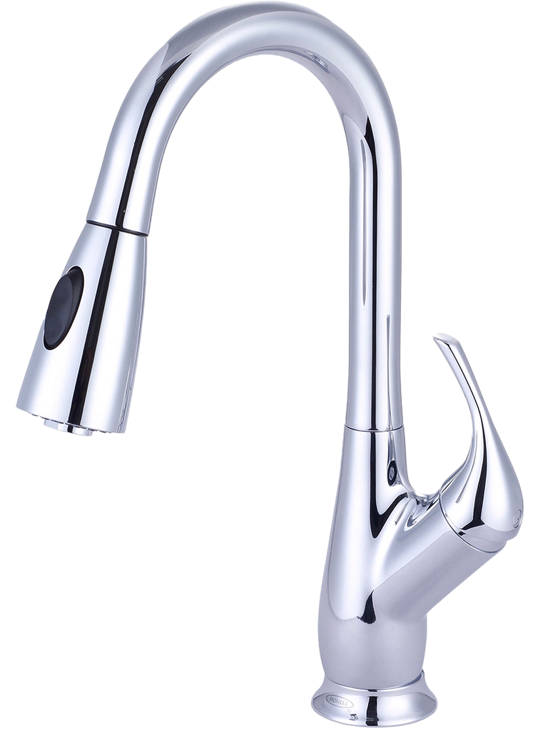 Kitchen faucet single lever handle bell pull down spray (cartridge 20899)