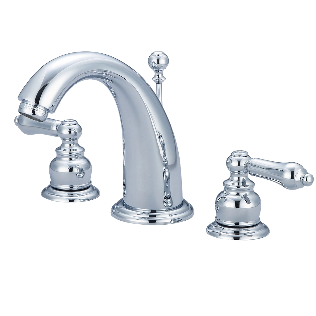 Lavatory faucet two lever handles widespread w/pop up Pioneer