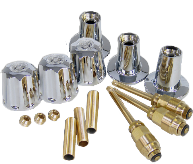 Gerber 2 handle tub/shower REBUILD kit w/set screw escutcheons