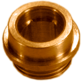 Central Brass seat, 1/2 - 24, h13/32 w5/8