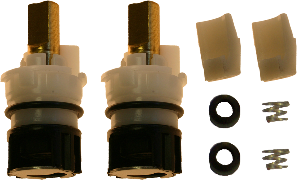 Delta two handle repair kit, for 1/4 turn lever handles OEM (2 stems, 2 springs, and 2 seats)