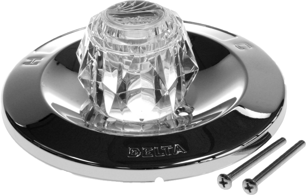 Delta tub/shower trim kit for 600 series, w/crystal handle
