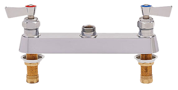Fisher deck mount 8 center faucet w/swivel outlet (3300)