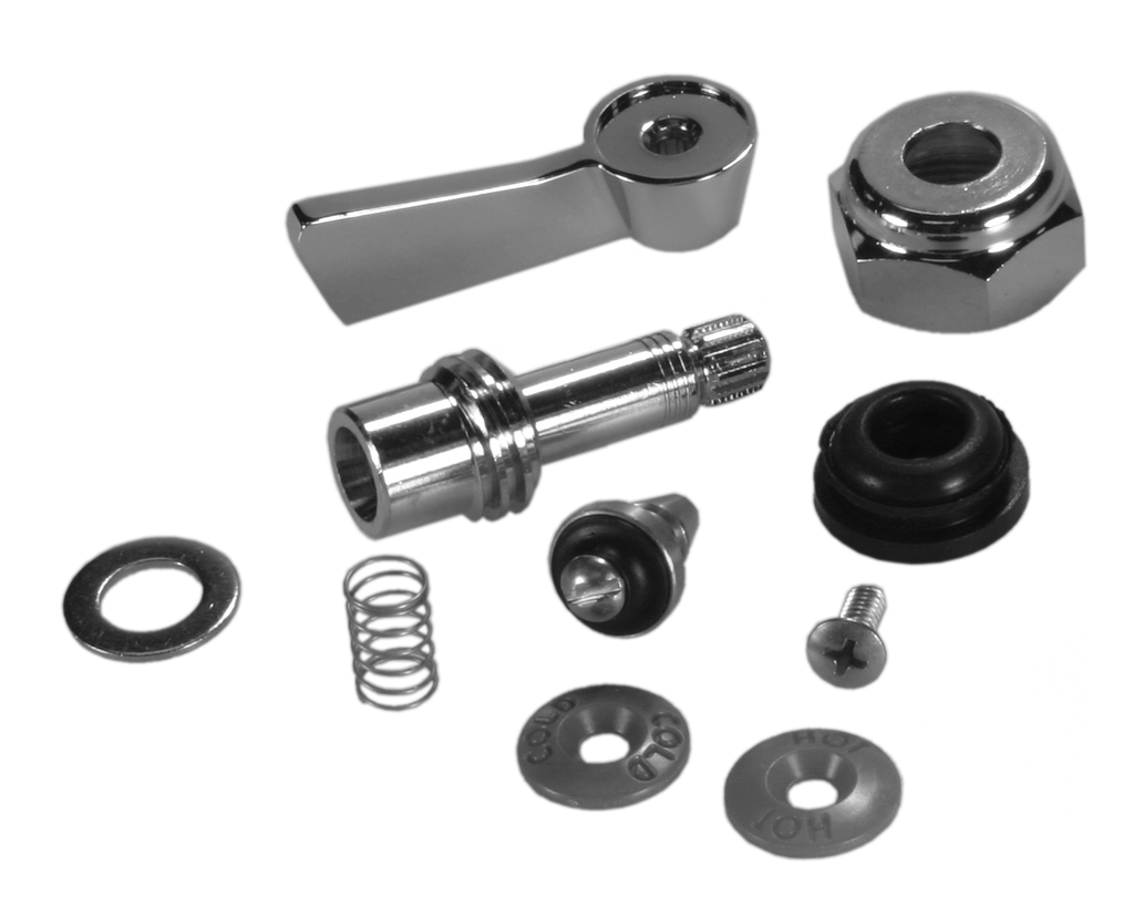 Fisher check stem kit RH: handle and stem assembly (2000-0004)