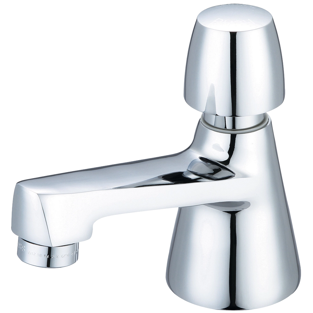 Metering faucet, 0-30 sec adjustments, slow close, single handle basin, 1.2GPM, Central Brass
