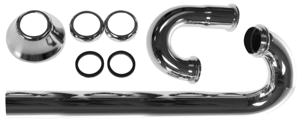 S trap 1 1/4 17ga brass nuts, deep flange