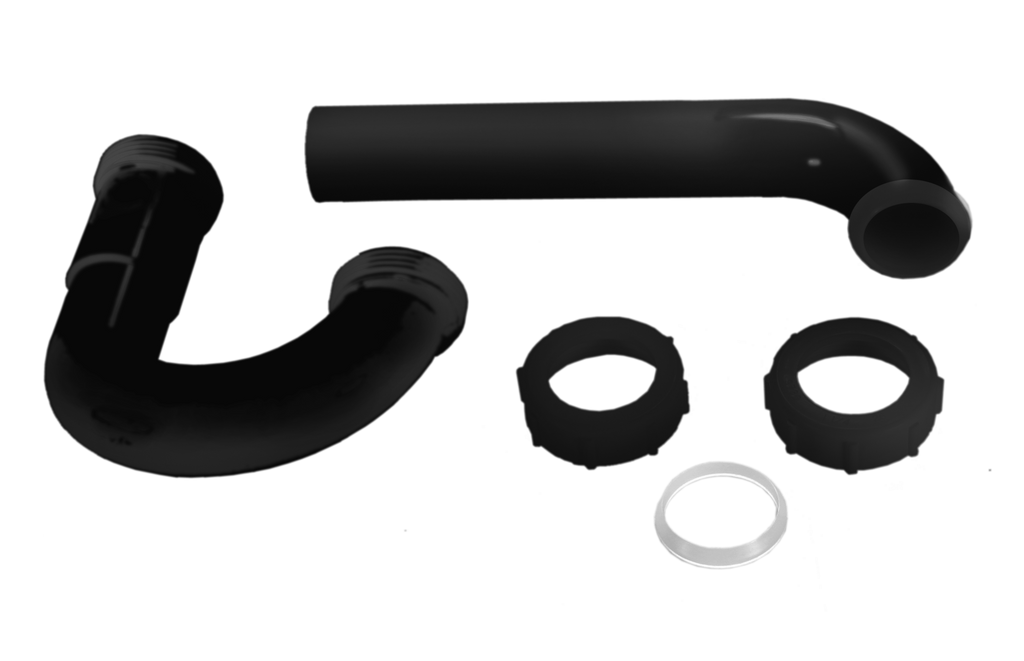 P trap black plastic 1 1/4
