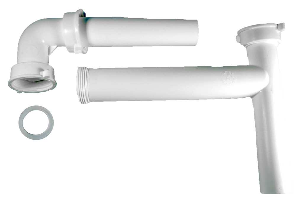 Cont waste EO direct connect white telescopic 1 1/2 x 16