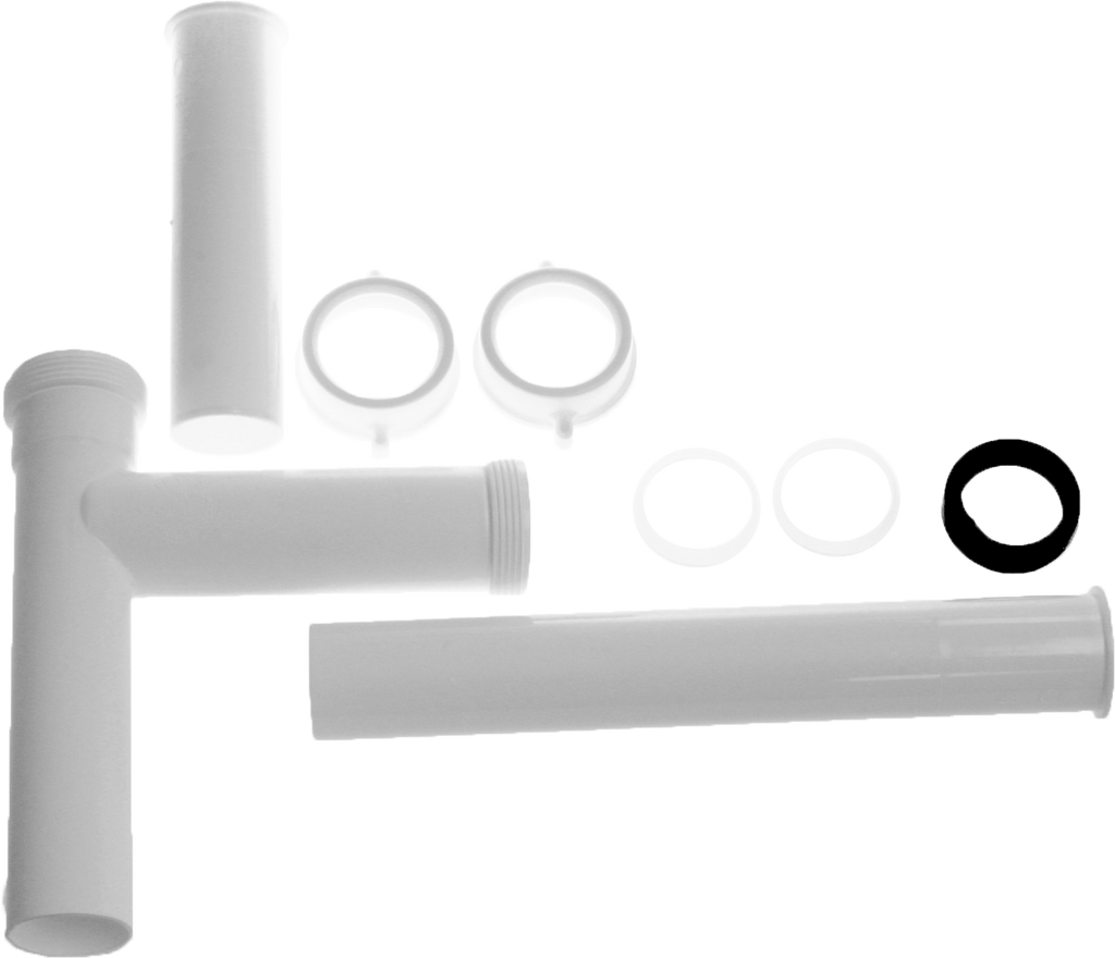 Disposal waste white plastic telescopic