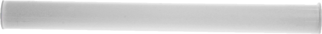 Flanged tailpiece double end white plastic 1 1/2 x 16