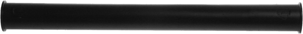 Flanged tailpiece double end black plastic 1 1/2 x 16
