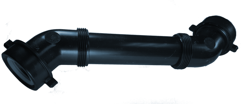 Offset double slip joint black