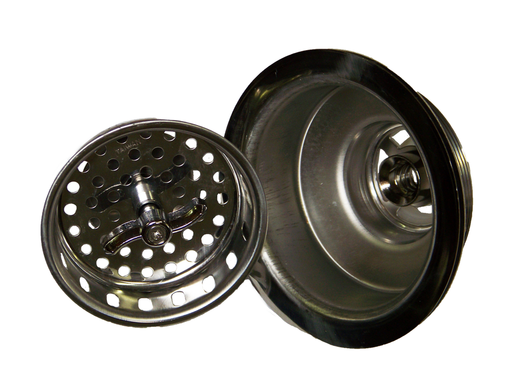 Spin-N-Grin basket strainer w/two brass nuts