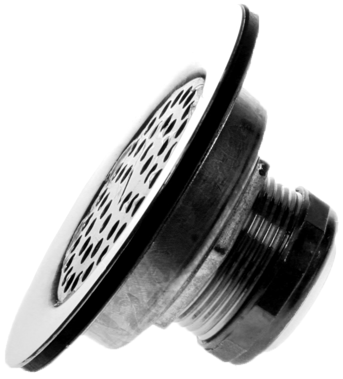 Sink strainer 4 1/2 w/snap in grid