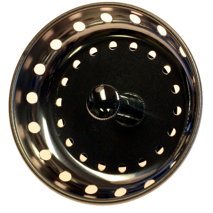 Basket strainer replacement basket w/post